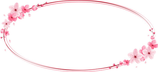 Cherry blossom frame, border © momo design