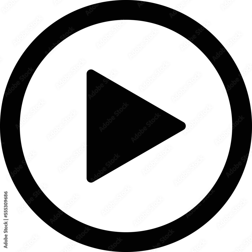 Poster video player icon vector . play button icon