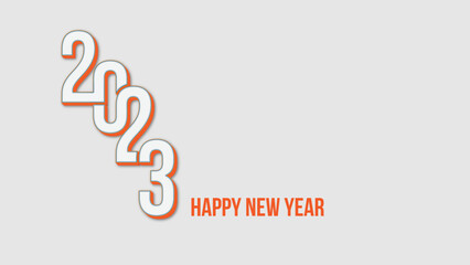 2023 happy new year text effect vector editable typography