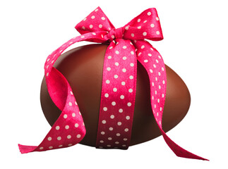 Chocolate Easter eggs. Christian concept