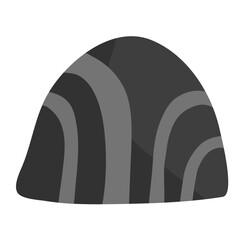 Rock vector illustration in flat color design