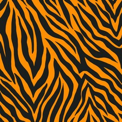 Seamless pattern with tiger stripes. Animal print.ชื่อ