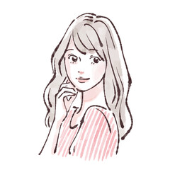 女性のイラスト素材