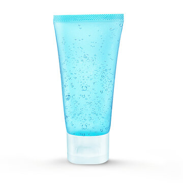 Cosmetic gel tube transparent