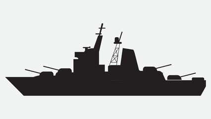 silhouette of a ship