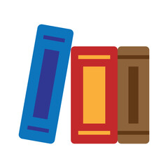 Library books vector icon symbol design
