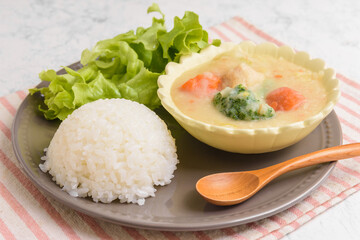 クリームシチューランチ