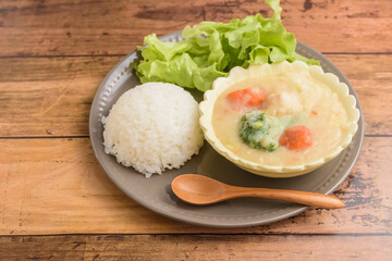 クリームシチューランチ