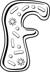 Cute Cookie Alphabet F