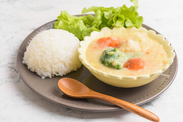 クリームシチューランチ