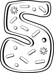 Cute Cookie Alphabet Number 5