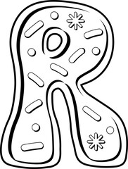 Cute Cookie Alphabet R