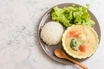 クリームシチューランチ