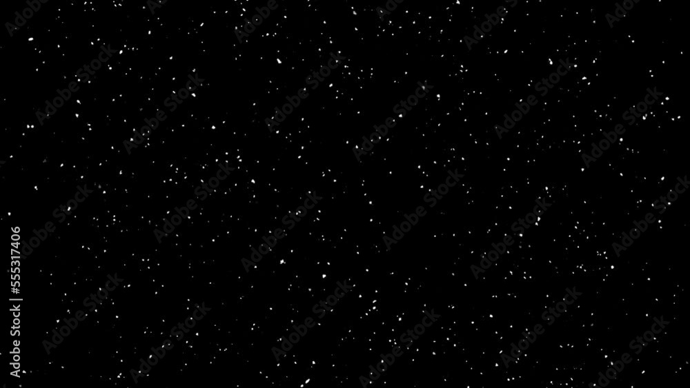 Poster stardust smoothly moving in space. dying and soothing background with alpha channel. backdrop for ad