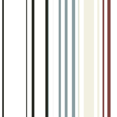 Art of pattern Balanced stripe patterns consist of several vertical, colored stripes of different sizes, often used for clothing