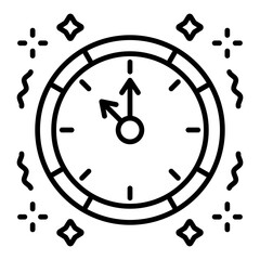 Clock Line Icon