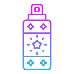 Spray Bottle Line Gradient Icon