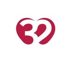 32 Love Anniversary Logo