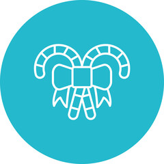 Candies Multicolor Circle Line Inverted Icon