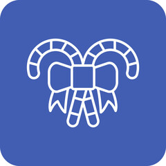 Candies Multicolor Round Corner Line Inverted Icon