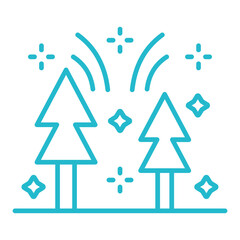 Celebration Multicolor Line Icon