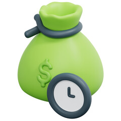 loan 3d render icon illustration