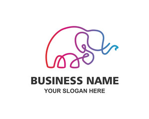 elephant logo design