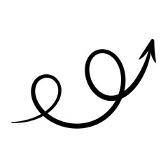 Hand draw arrow icon.