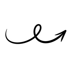 Hand draw arrow icon.