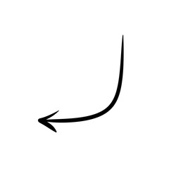 Hand draw arrow icon.