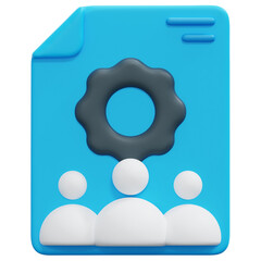 setting 3d render icon illustration