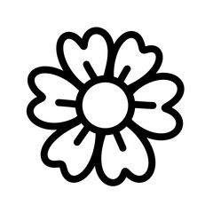 Flower line icon.