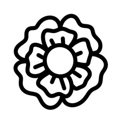 Flower line icon.