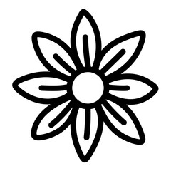 Flower line icon.