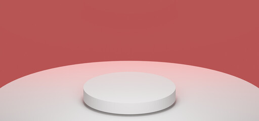 stage show red glass background