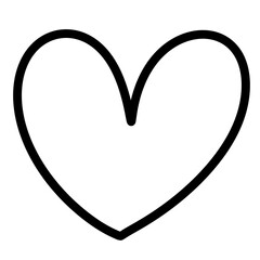 Heart sign line icon.