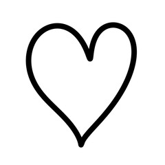 Heart sign line icon.