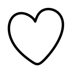 Heart sign line icon.