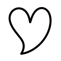 Heart sign line icon.