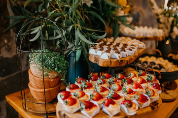 wedding party food and sweets