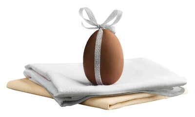 Chocolate Easter eggs. Christian concept