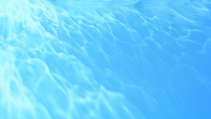 水中に差し込む光。コースティクス。綺麗な背景画像。（横長）