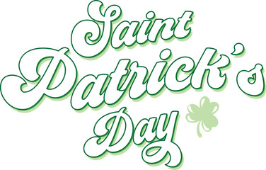 Saint Patrick's Day retro SVG design.
