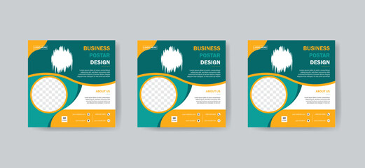 Corporate poster template design print ready.