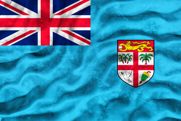 National flag  of Fiji. Background  with flag  of Fiji