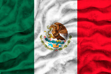 National flag  of Mexico. Background  with flag  of Mexico