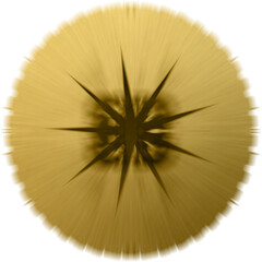 Abstract transparent golden burst texture design element.