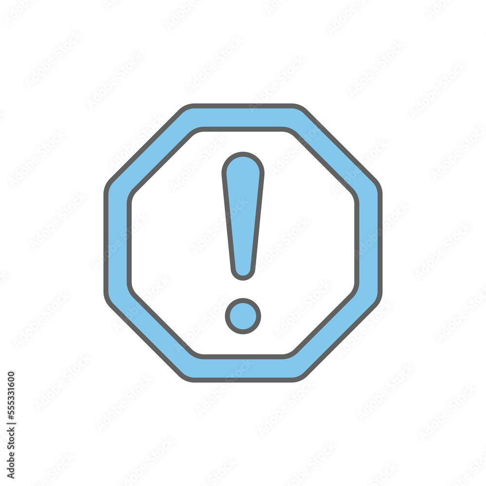Poster alert sign. two tone icon style. icon related to warning. simple vector design editable