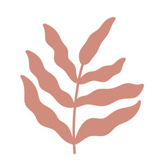 Palm three leaf element icon.