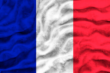 National Flag of France. Background  with flag  of France